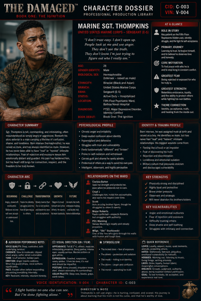Marine Sgt Thompkins Dossier